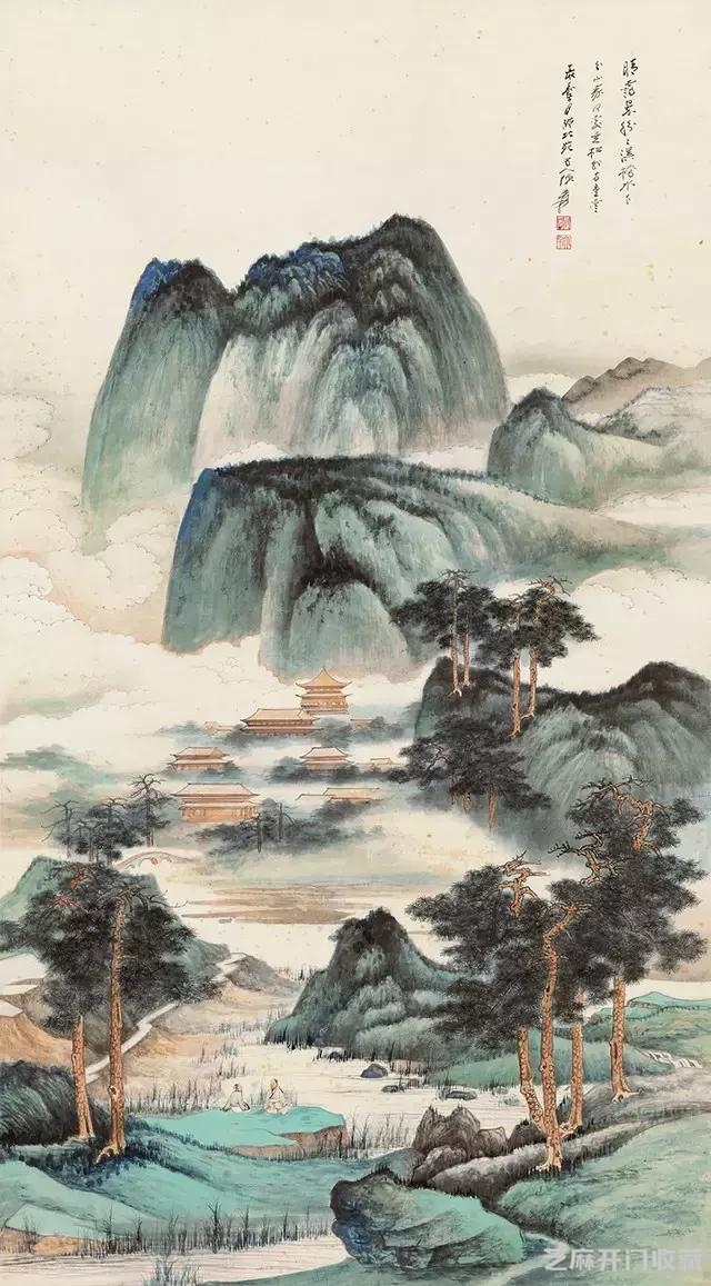 张大千精品，美艳至极