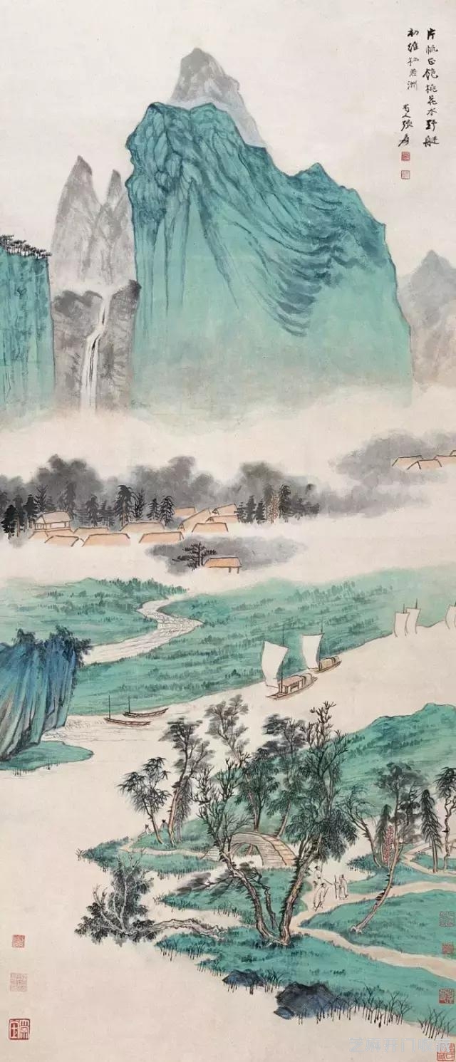 张大千精品，美艳至极