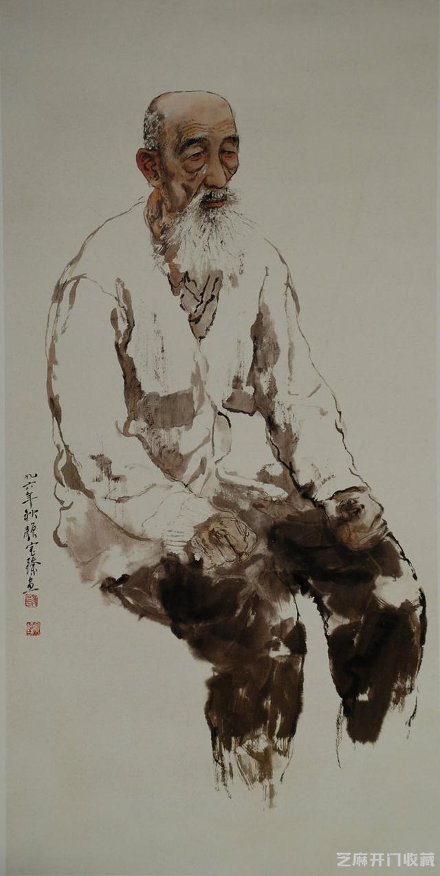 颜宝臻的知名国画人物作品