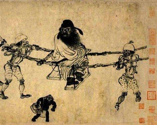 落墨即“活”秃尾神马—吴道子