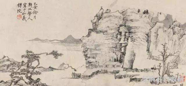 馆藏弘仁作品高清图欣赏