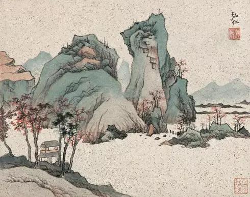 馆藏弘仁作品高清图欣赏