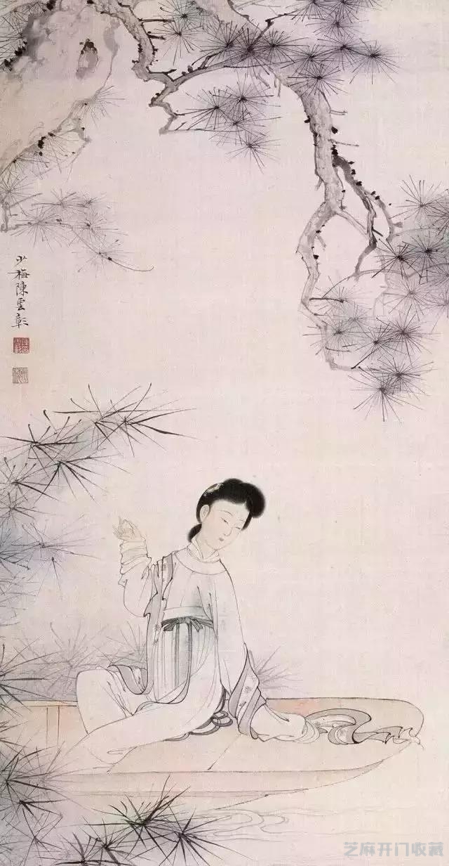 陈少梅笔下，少女怀春惹人醉