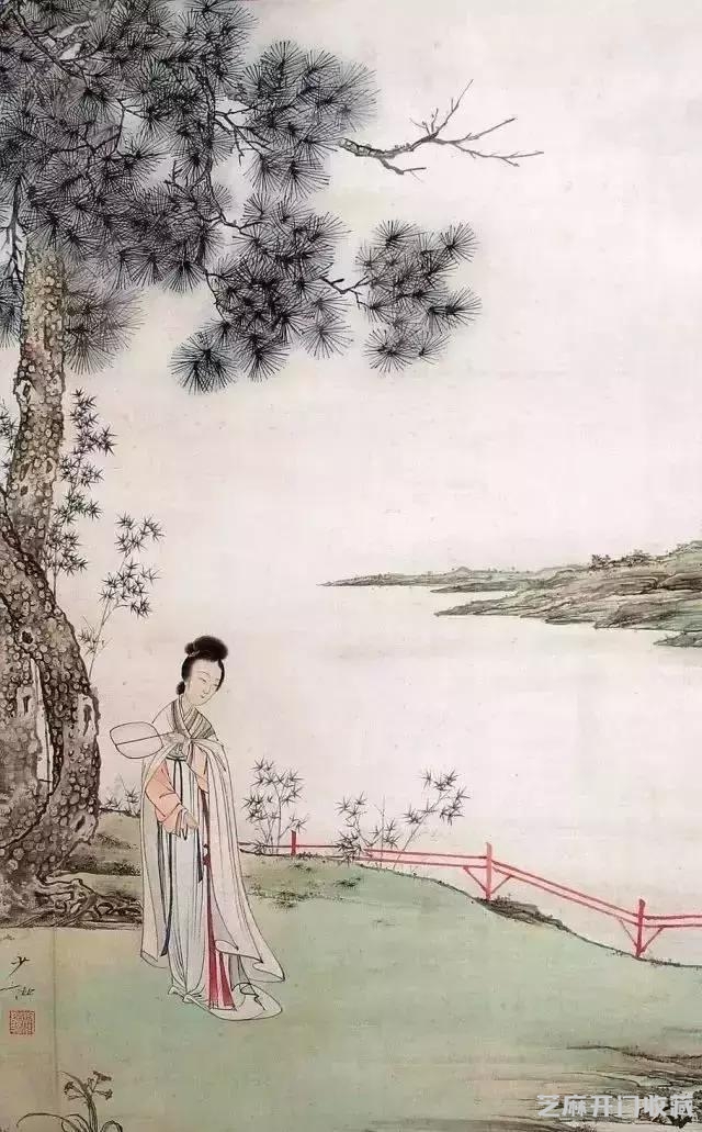 陈少梅笔下，少女怀春惹人醉