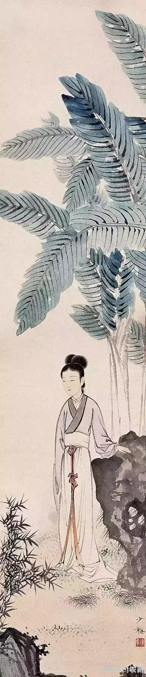 陈少梅笔下，少女怀春惹人醉