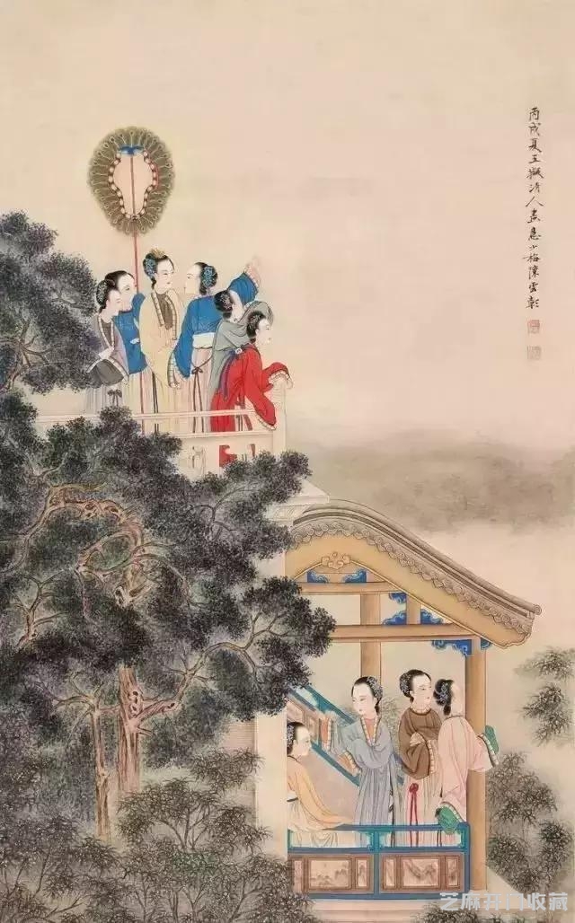 陈少梅笔下，少女怀春惹人醉
