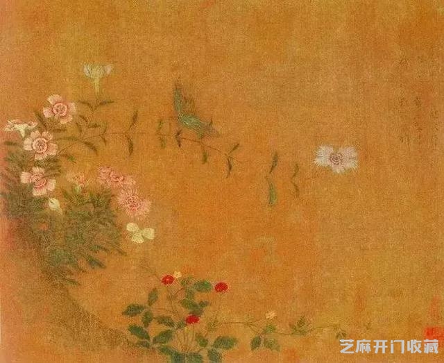 名家黄筌季子 黄居寀《花卉写生图册》欣赏