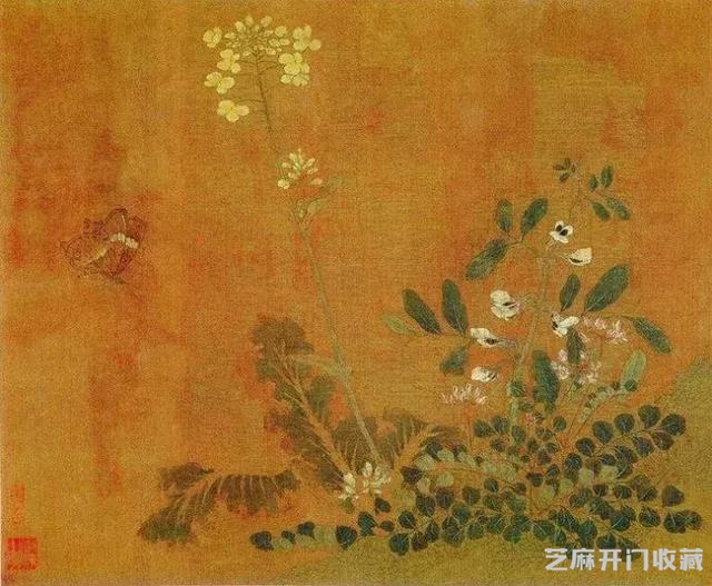 名家黄筌季子 黄居寀《花卉写生图册》欣赏