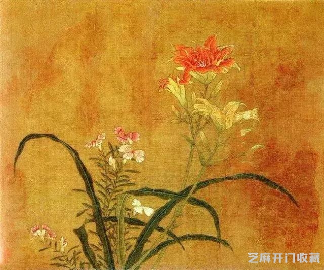名家黄筌季子 黄居寀《花卉写生图册》欣赏