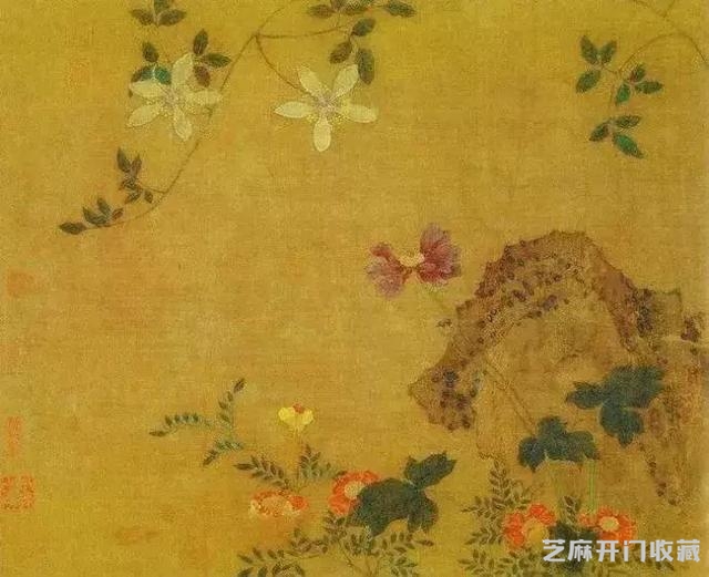 名家黄筌季子 黄居寀《花卉写生图册》欣赏