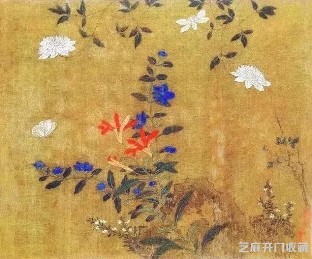 名家黄筌季子 黄居寀《花卉写生图册》欣赏