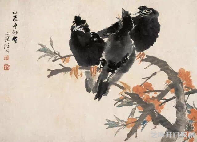 清末著名画家任伯年花鸟画欣赏!