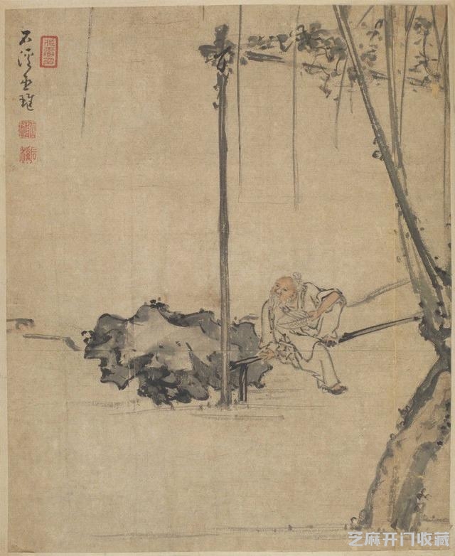 髡残绘画作品