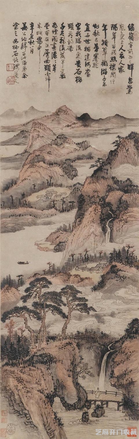 髡残绘画作品