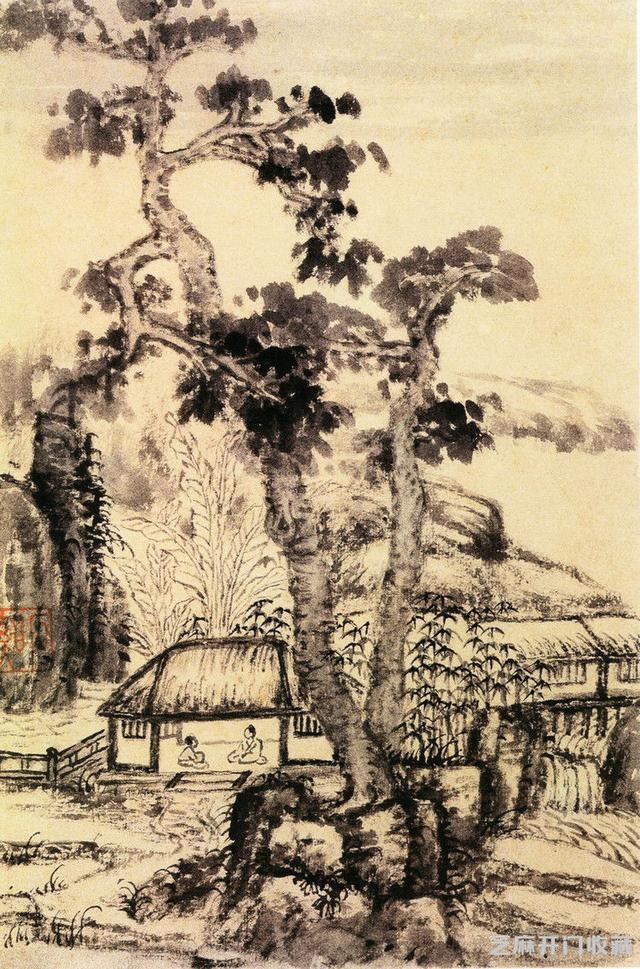 髡残绘画作品
