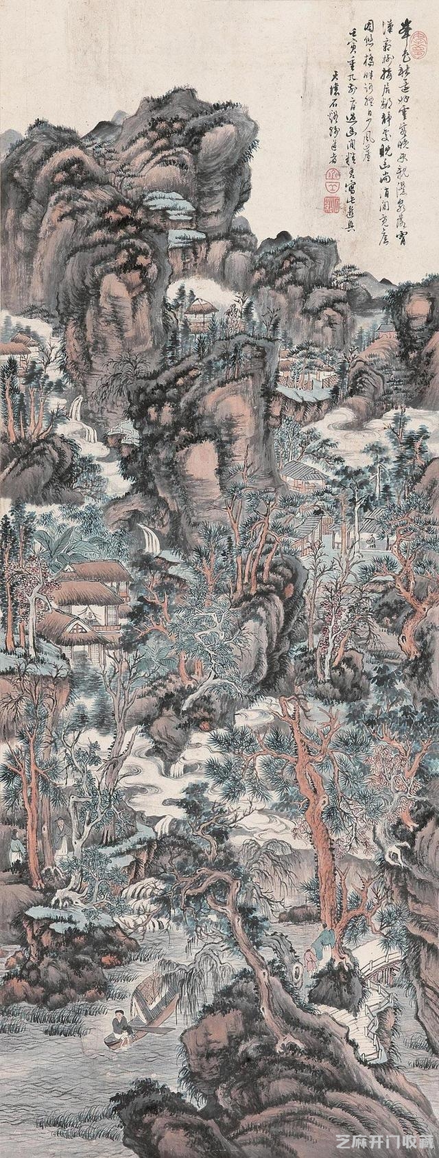 髡残绘画作品