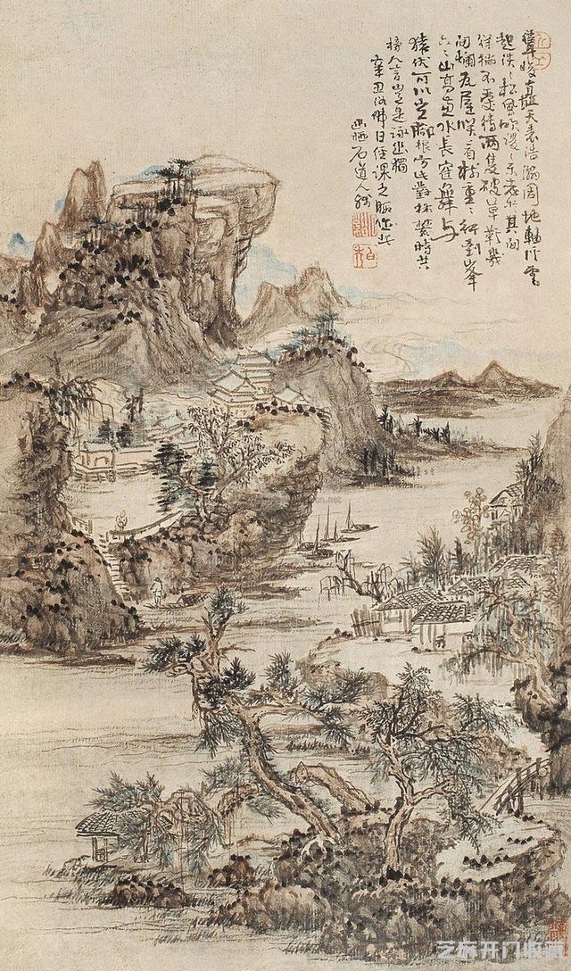 髡残绘画作品
