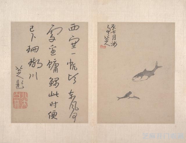朱耷的精品册页作品欣赏——十二开