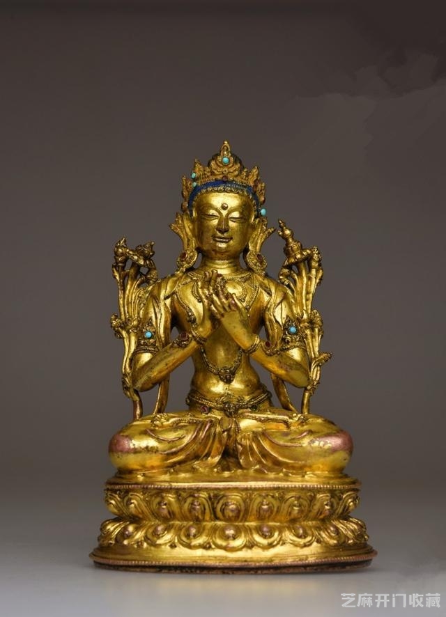 15世纪铜鎏金弥勒菩萨