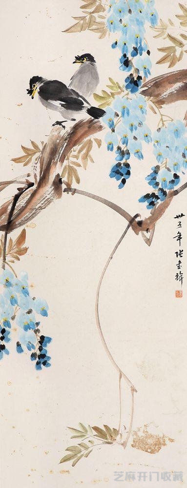 “白粉画家”——张书旂花鸟画大全