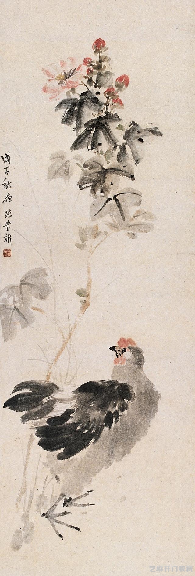 “白粉画家”——张书旂花鸟画大全