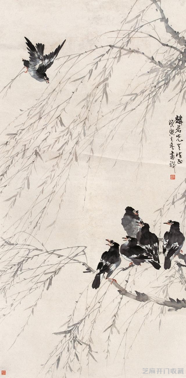 “白粉画家”——张书旂花鸟画大全