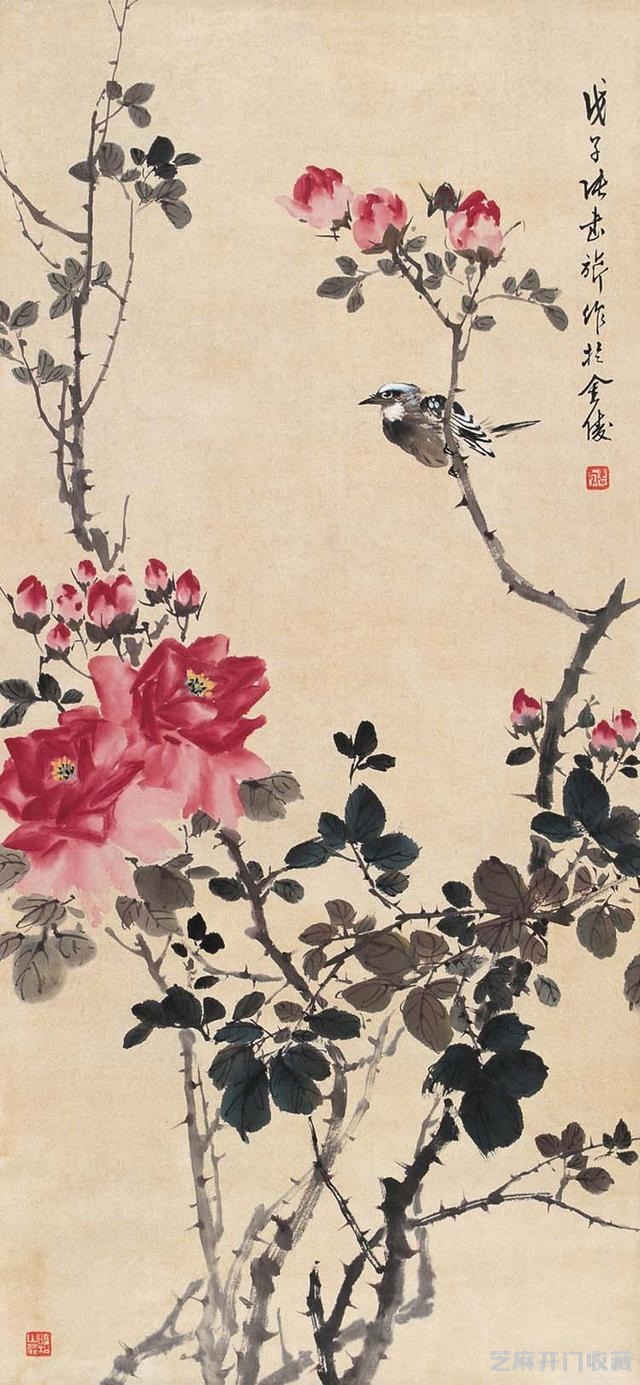 “白粉画家”——张书旂花鸟画大全