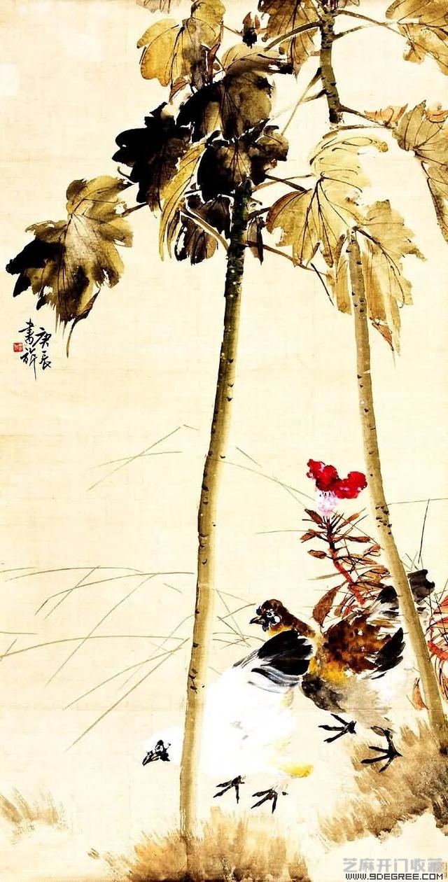 “白粉画家”——张书旂花鸟画大全