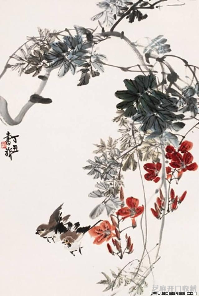 “白粉画家”——张书旂花鸟画大全