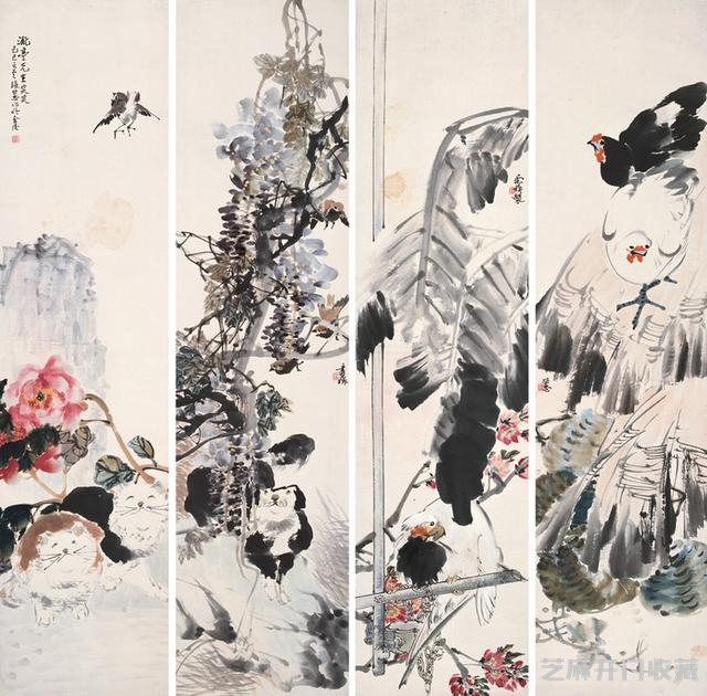 “白粉画家”——张书旂花鸟画大全
