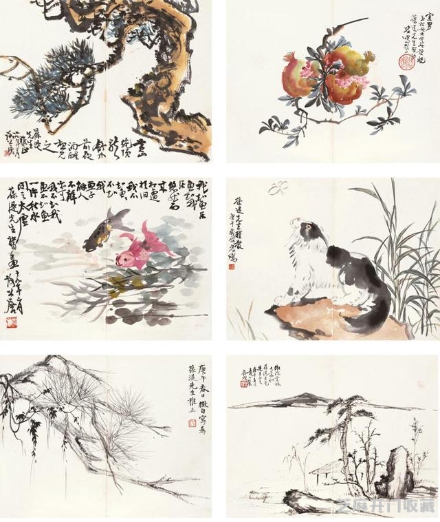 谢公展画作集萃