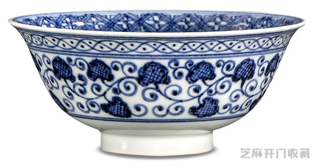 永乐 缠枝苜蓿花纹碗