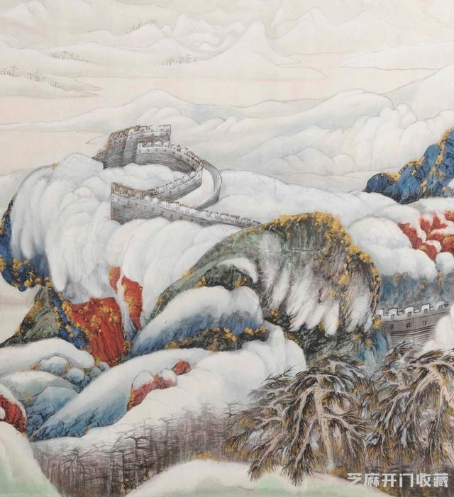 嘉德秋拍预览 | 雄壮豪迈的史诗——贺天健丈二山水《北国风光》