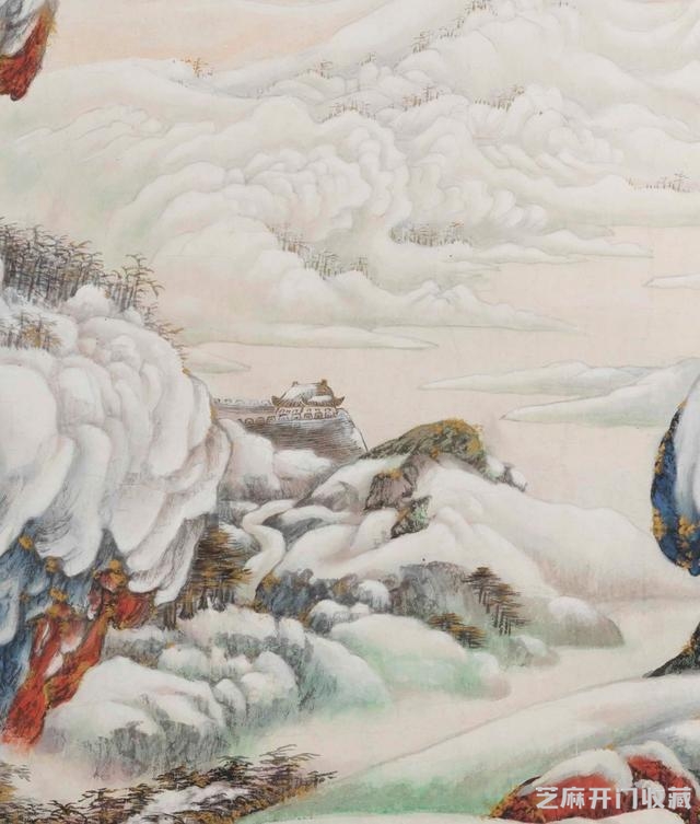 嘉德秋拍预览 | 雄壮豪迈的史诗——贺天健丈二山水《北国风光》