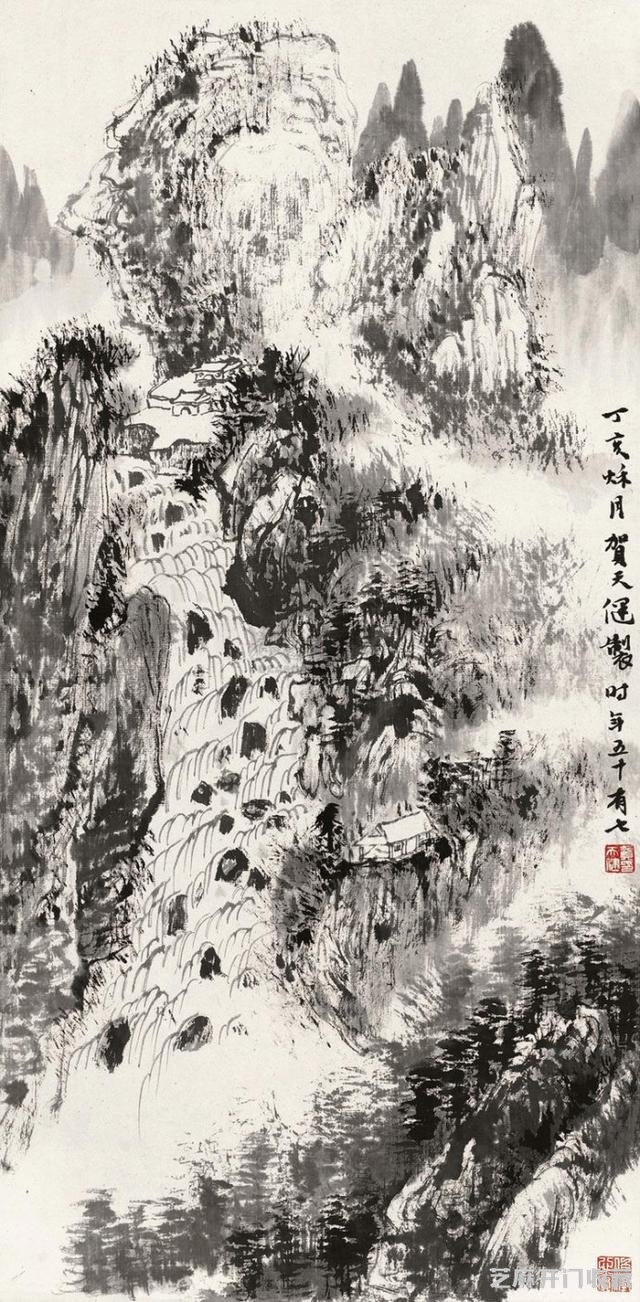 “百尺楼头一丈夫”海派山水画大家贺天健
