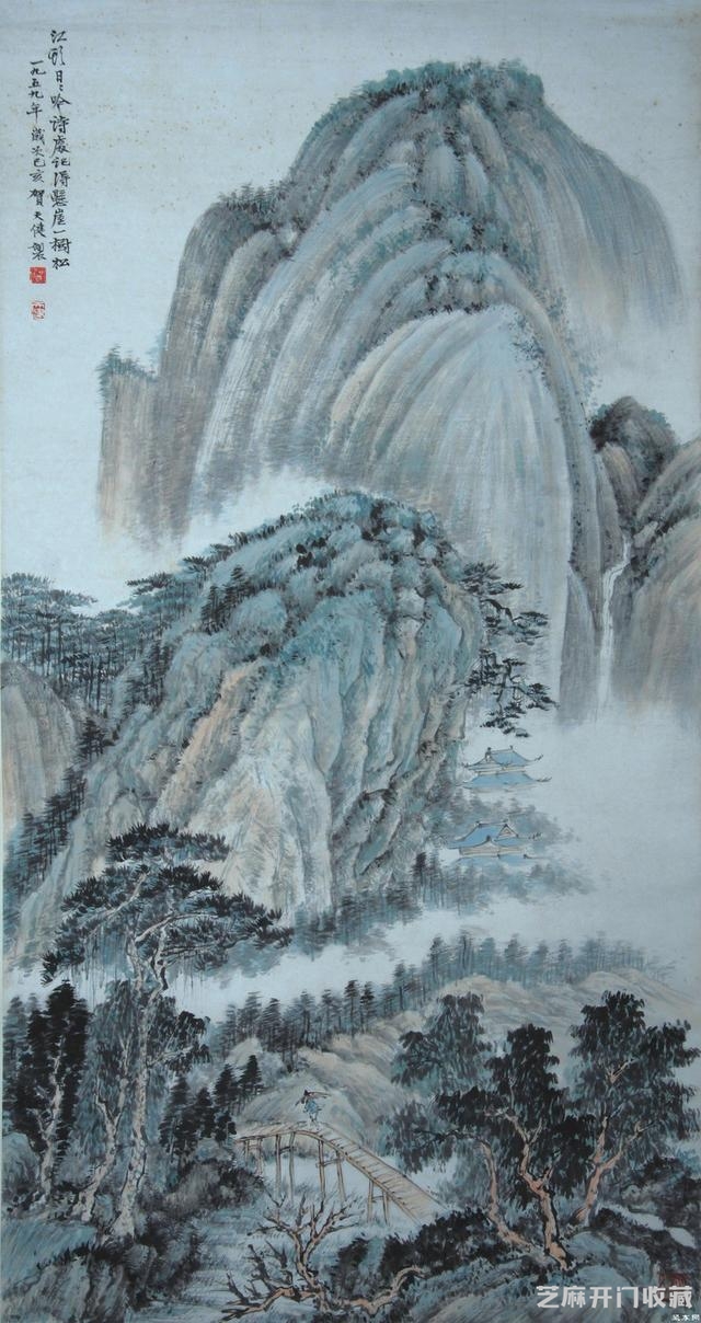 “百尺楼头一丈夫”海派山水画大家贺天健