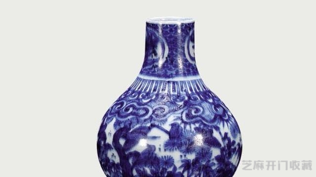 明 晚期 青花松鹤纹葫芦瓶赏析