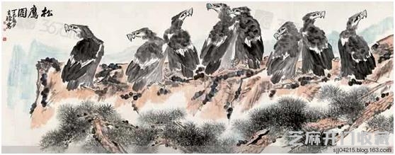 李苦禅大师的百鹰图