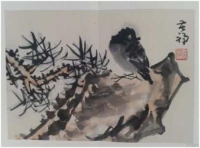 李苦禅大师的百鹰图