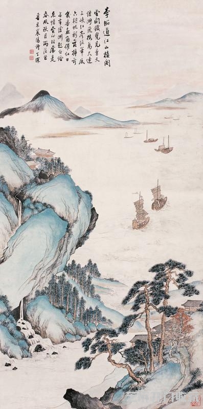 吴子深山水作品欣赏