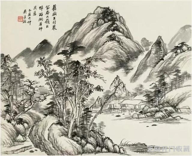 吴子深山水作品欣赏