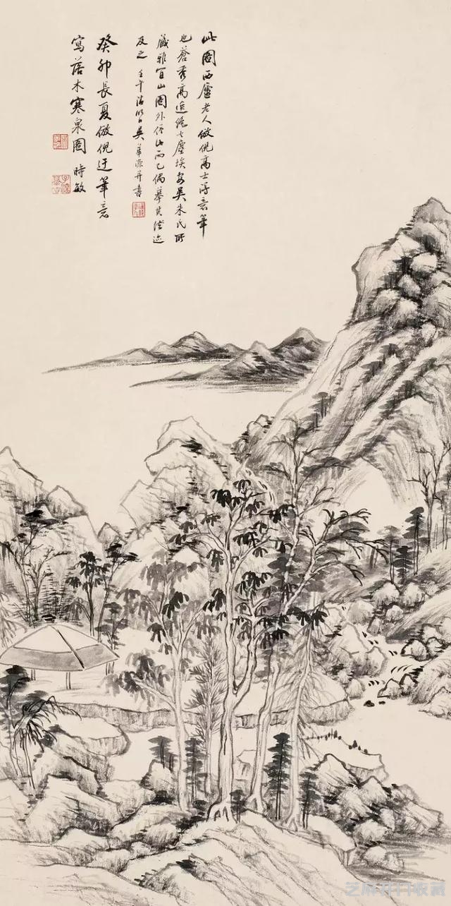 江南四吴之吴子深国画作品