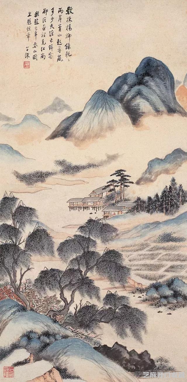 江南四吴之吴子深国画作品