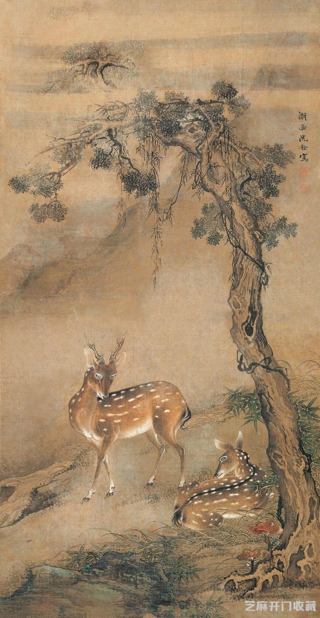 清 沈铨画选 百鸟图