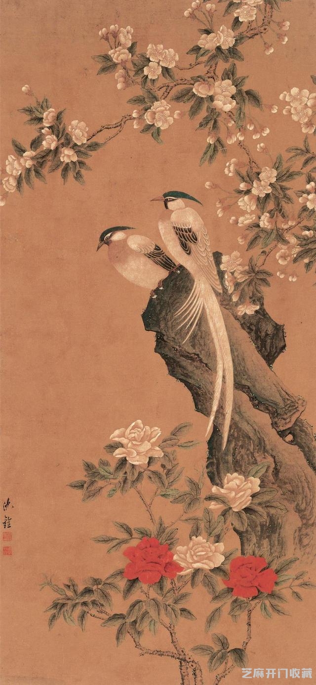清 沈铨画选 百鸟图