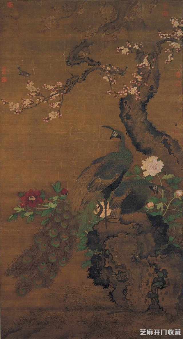 沈铨百鸟图与吕纪 边文进花鸟比较