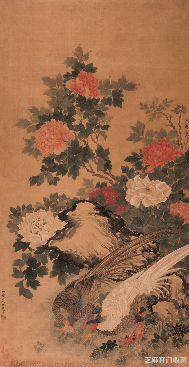 沈铨百鸟图与吕纪 边文进花鸟比较