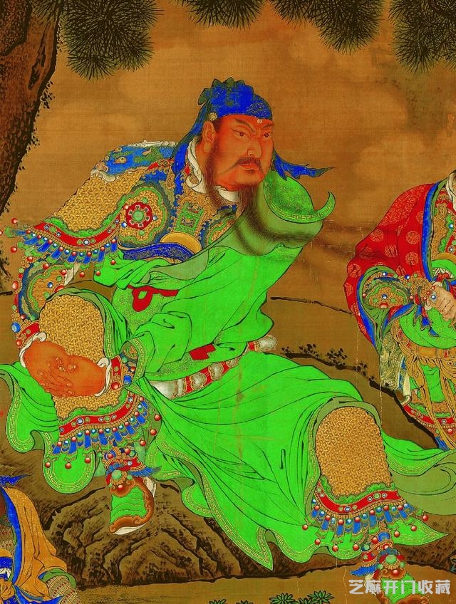 明 商喜《关羽擒将图》