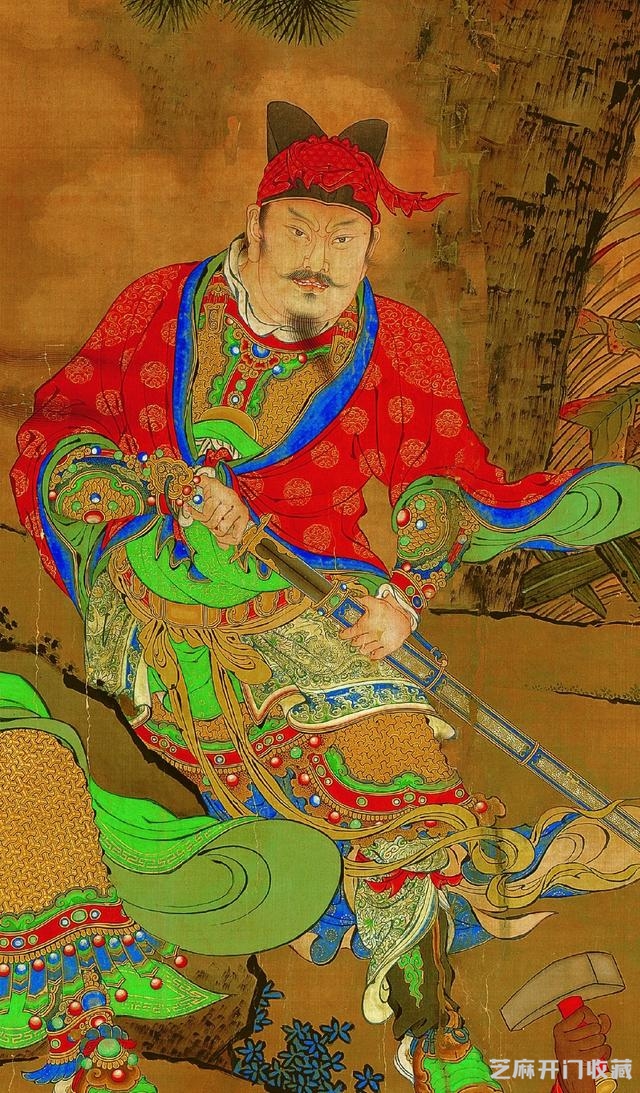 明 商喜《关羽擒将图》