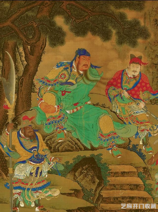 明 商喜《关羽擒将图》